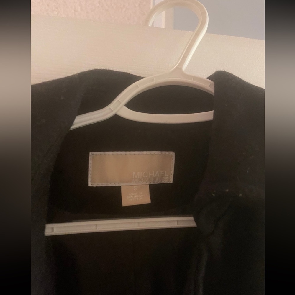 🎉HOST PICK🎉 Michael Kors Women’s Zip Up Black & Gold Winter Pea Coat- Size 16 - Picture 12 of 12